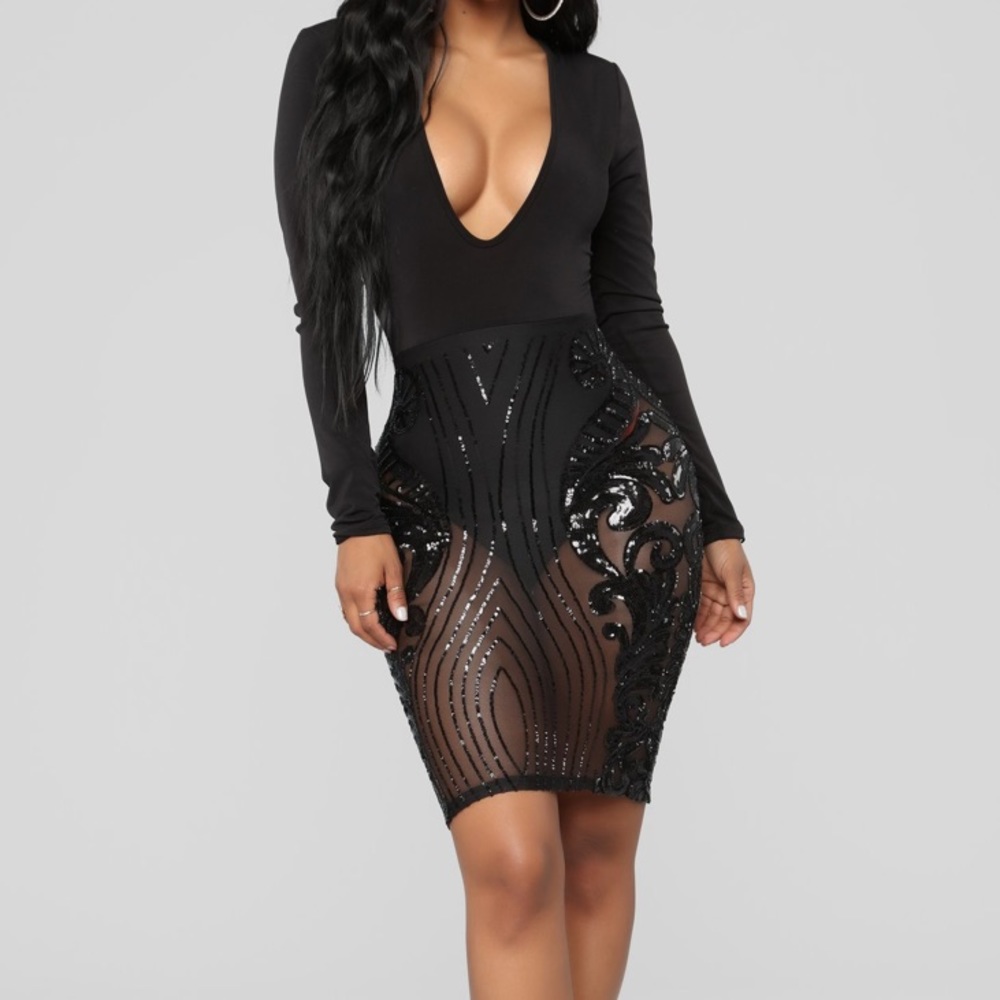 Fashion Nova Call Out My Name Sequin Dress